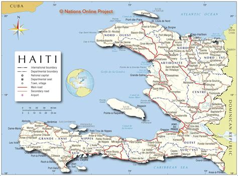 Carte d'Haïti - Plusieurs cartes du pays aux Antilles