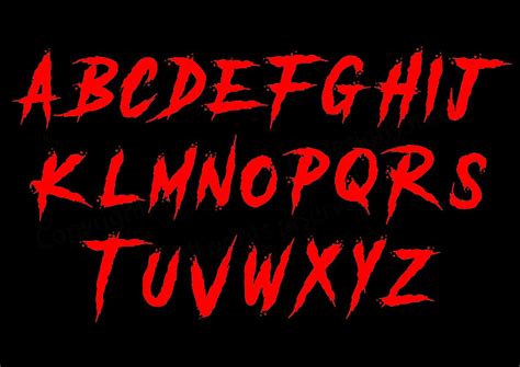 Horror Alphabet SVG Horror SVG Alphabet Horror Font SVG - Etsy