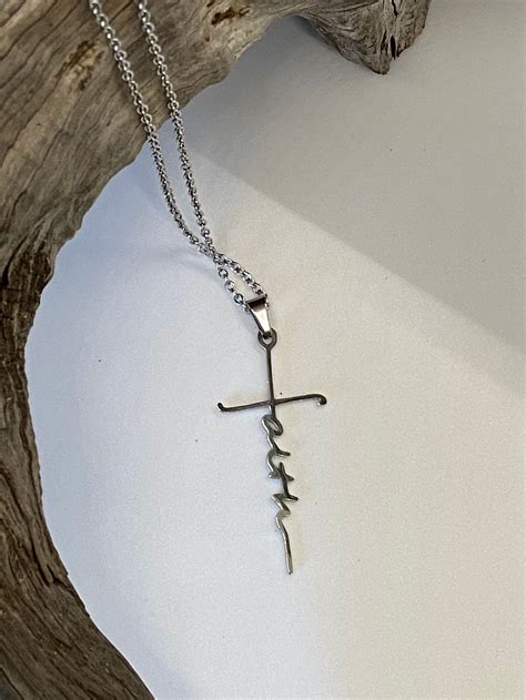 Faith Cross Necklace Pendant Faith That Makes Cross Cross Made - Etsy