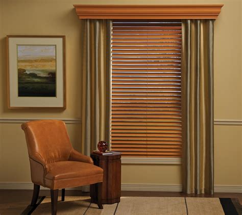 Window Treatments with Wood Blinds