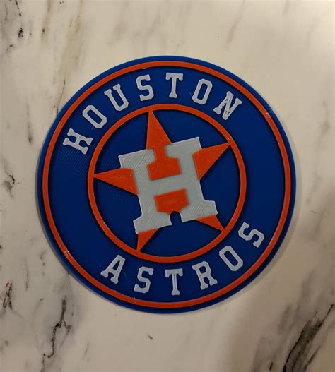 Parametric Houston Astros Logo / Coaster by kdub | Download free STL model | Printables.com