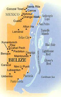 Map Of Belize Mayan Ruins - China Map Tourist Destinations