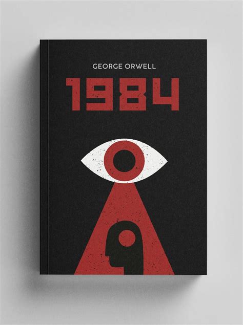 1984 George Orwell | Creative book cover designs, Book cover design inspiration, Book cover art ...