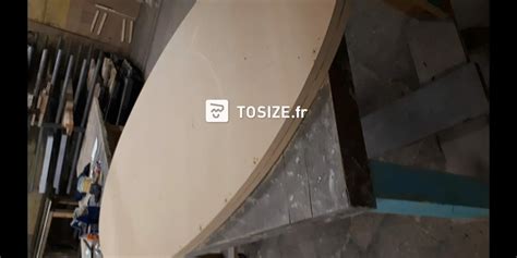 MDF table top with Betoncire, by René | TOSIZE.fr