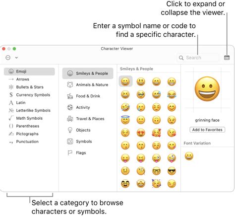 Use emoji and symbols on Mac – Apple Support (UK)