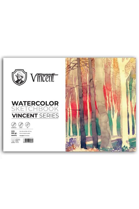 Vincent Vıncent Watercolor Sketchbook 300gr 25cmx35cm 10 Sayfa Suluboya ...