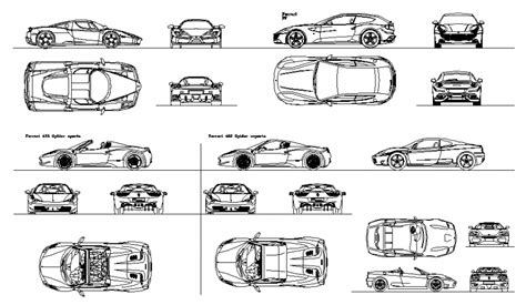 Autocad 2d Car Drawings