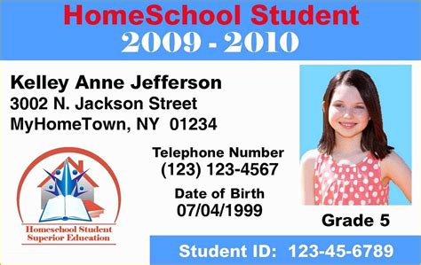 School Id Template Free Download Of Make Id Cards & Id Card Printers ...