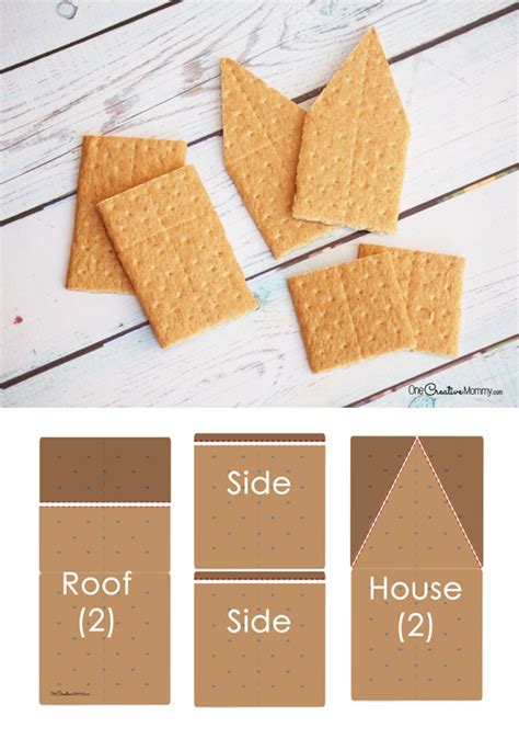 Easy Steps to Build a Gingerbread House with Graham Crackers - onecreativemommy.com