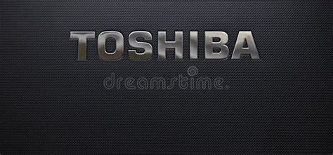 Toshiba laptop and logo editorial photography. Image of connection - 24068632