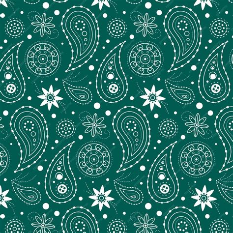 Free Vector | Blue drawn paisley pattern