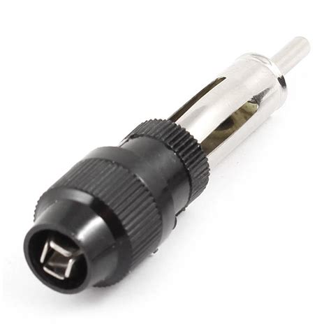 Auto Car Radio AM/FM Antenna Adapter Male Plug Connector Black HY