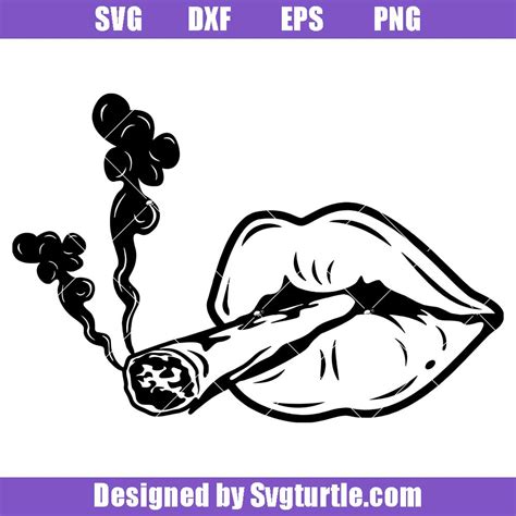 Lips Smoking Weed Svg | Lipstutorial.org