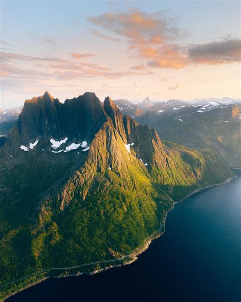 Saw this serene sunset in Senja, Norway [OC] [5323 × 6654] : r/EarthPorn