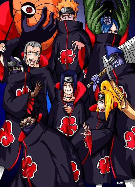 All Akatsuki members by 6LM9 on DeviantArt