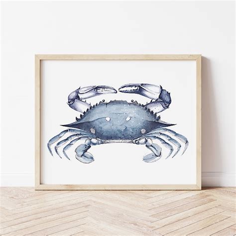 Blue Crab Wall Art - Etsy