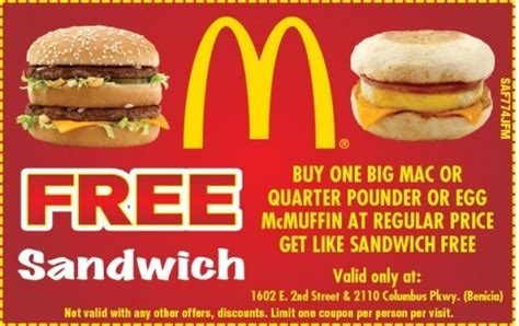 mcdonalds free food coupons - Darline Severson