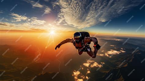 Premium Photo | Extreme sports and adventures skydiving