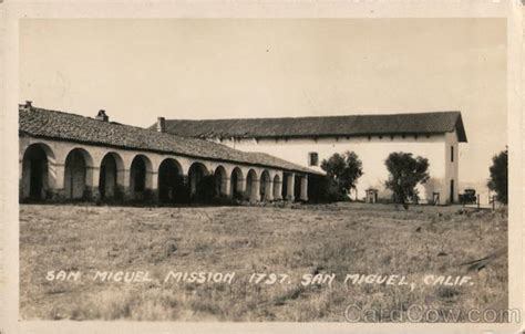 San Miguel Mission California Postcard