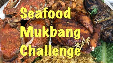 SEAFOODS MUKBANG CHALLENGE - YouTube