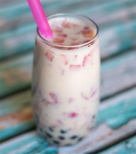 Strawberry Bubble Tea Recipe - Thrift and Spice