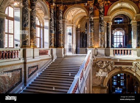 VIENNA, AUSTRIA - November 11, 2015: Rich decoration of interior palace Schloss Belvedere in ...