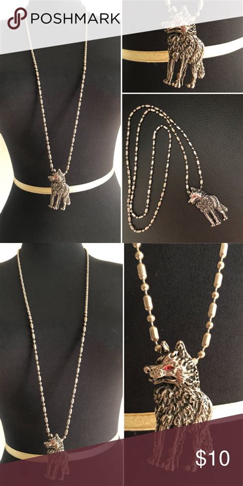 34” chain with awesome wolf charm | Chain, Jewelry accessories, Jewelry