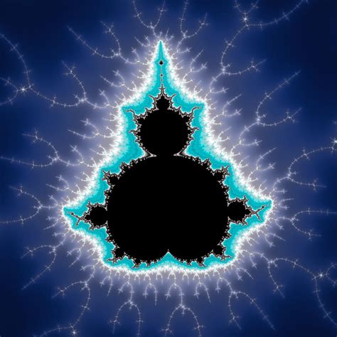 Fractal Art - black and blue Mandelbrot set Digital Art by Matthias Hauser - Fine Art America