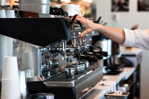 Coffee Machine in Cafe Royalty-Free Stock Photo