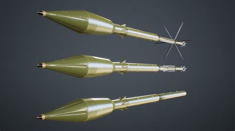 ArtStation - RPG-7 Rocket Launcher | Game Assets