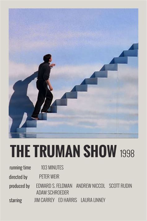 the truman show polaroid poster | The truman show, Movie posters minimalist, Minimalist poster