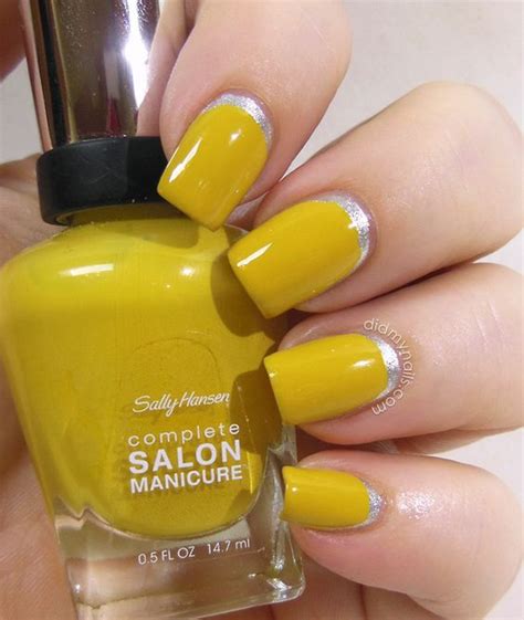 21 Pretty Ways to Have Mustard Nails - Pretty Designs