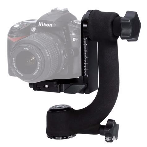 360 Degree Panoramic Gimbal Tripod Head with Panorama Quick Release Plate for Nikon Canon Sony ...