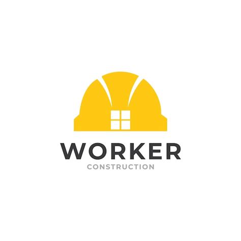 Premium Vector | Worker logo vector template