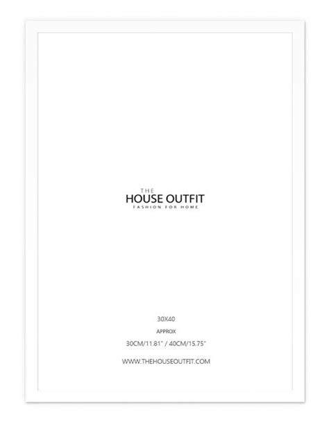 WHITE WOOD STYLE 30X40 FRAME | The House Outfit