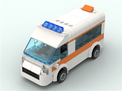 LEGO MOC Ambulance by Makary | Rebrickable - Build with LEGO