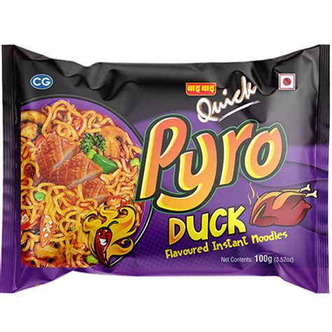 Wai Wai Quick Pyro Duck | Duck Flavored Super Hot Noodles