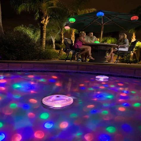 New Arrival Battery Powered Led Waterproof Underwater Light Colorful Floating Swimming Pool ...