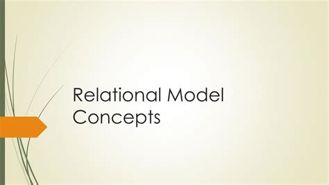 PPT - Relational Model Concepts PowerPoint Presentation, free download - ID:3712110