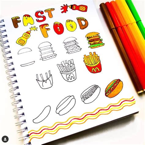 How to draw food step by step - The Smart Wander