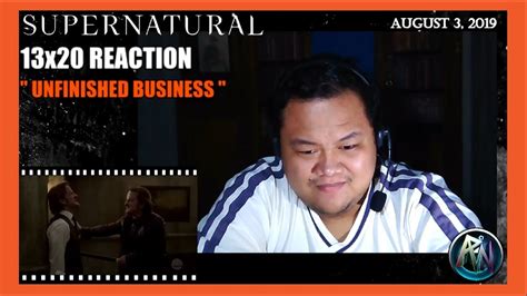 Supernatural 13x20 " Unfinished Business " Reaction - YouTube