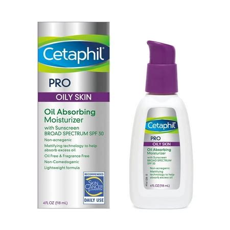 Cetaphil Pro Oil Absorbing Face Moisturizer, For Oily Skin, 4 Fl Oz - Walmart.com