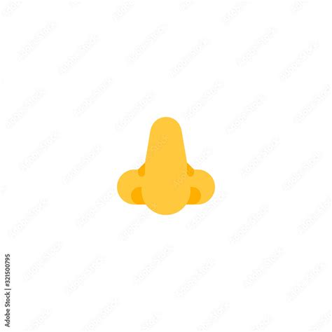 Nose vector flat icon. Isolated human nose, face emoji illustration Stock Vector | Adobe Stock