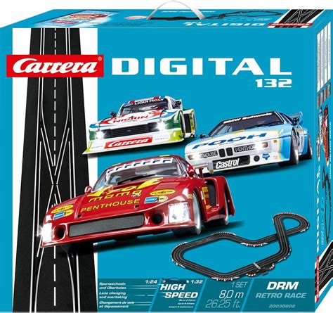 Carrera 30002 DRM Retro Race 1/32 Slot Car set.