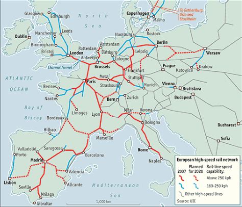 European High Speed Rail Network. Source [ 1 ] | Download Scientific Diagram