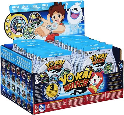 Yo-Kai Watch Series 1 YOKAI MEDALS Mystery Box 24 Packs Hasbro Toys - ToyWiz