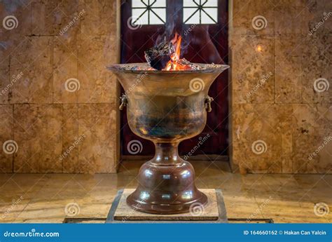 The Eternal Fire in Ateshkadeh Zoroastrian Fire Temple in Yazd, Iran ...