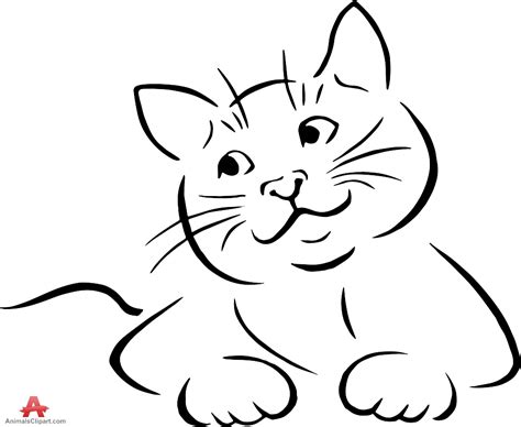 Cat Drawing Outline at GetDrawings | Free download