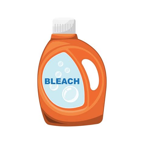 orange plastic bleach bottle 2793082 Vector Art at Vecteezy