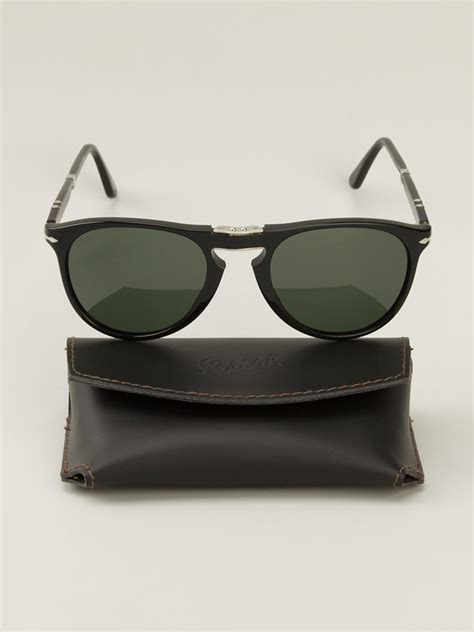 Persol 'steve Mcqueen' Foldable Sunglasses in Black - Lyst